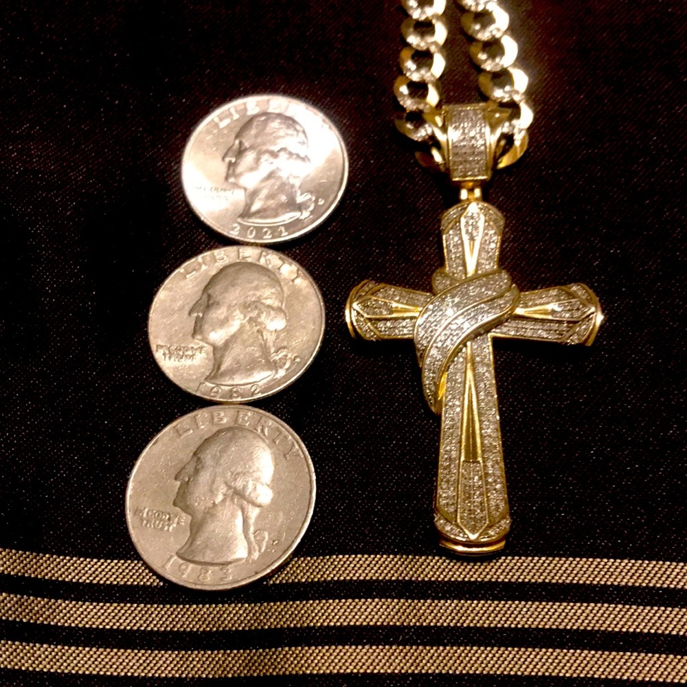 Gold and Diamond Cross